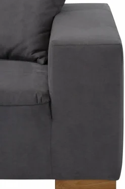 Home affaire Big-Sofa »Neapel« mit vielen losen Kissen, in 2 Bezugsqualitäten