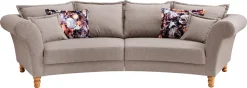Home affaire Big-Sofa »Tassilo geschwungene Formensprache, bequem, Mega Sofa, Breite 350cm«