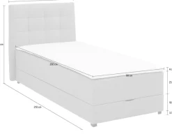 Home affaire Boxbett »Mieke« incl. Bettkasten und Topper, Bezug imprägniert, 2 Breiten
