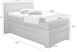 Home affaire Boxspringbett »Airdrie« inkl. Bettkasten und Topper