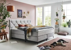 Home affaire Boxspringbett »Aiko« 100% vegan , mit tierfreundlichem Bezugssstoff, besonders pflegeleicht