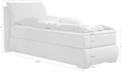 Home affaire Boxspringbett »Breitenthal« abnehmbare Rückenkissen mit Klettband