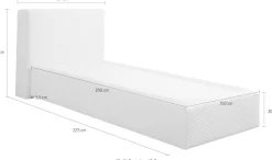 Home affaire Boxspringbett »Åby« In Cord Bezug, wahlweise mit und ohne Matrazte erhältlich