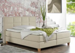 Home affaire Boxspringbett »Casey« in 5 Breiten, 3 Ausführungen, 2 Härtegraden, Steppung, Topper