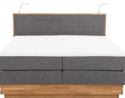 Home affaire Boxspringbett »Cavan« Eiche, inkl. Bettkasten & Topper, verschiedene Härtegrade (auch H4)