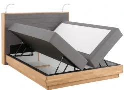 Home affaire Boxspringbett »Cavan« Eiche, inkl. Bettkasten & Topper, verschiedene Härtegrade (auch H4)