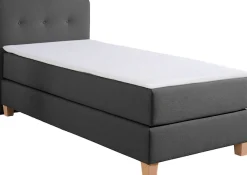 Home affaire Boxspringbett »Fargo« inkl. Topper, in 3 Matratzenarten, in Samt- oder Strukturstoff