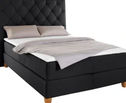 Home affaire Boxspringbett »Harmones hoch« in 3 Breiten, Härtegrad auch im Mix mit je 1 Matratze in H2 und H3