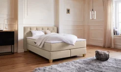 Home affaire Boxspringbett »Harmones« in 3 Breiten, Härtegrad auch im Mix mit je 1 Matratze in H2 und H3
