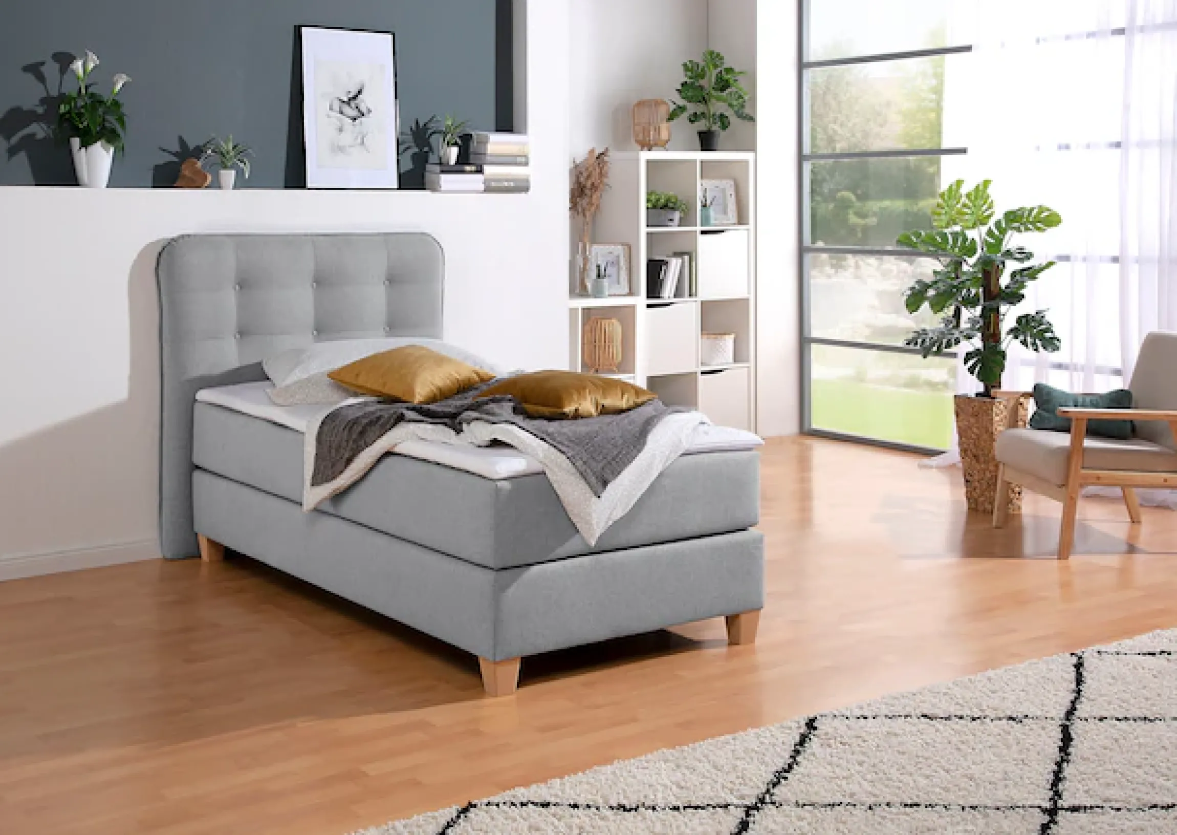 Home affaire Boxspringbett inklusive Komfortschaum-Topper