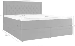 Home affaire Boxspringbett »Julien« mit Taschenfederkernmatratze