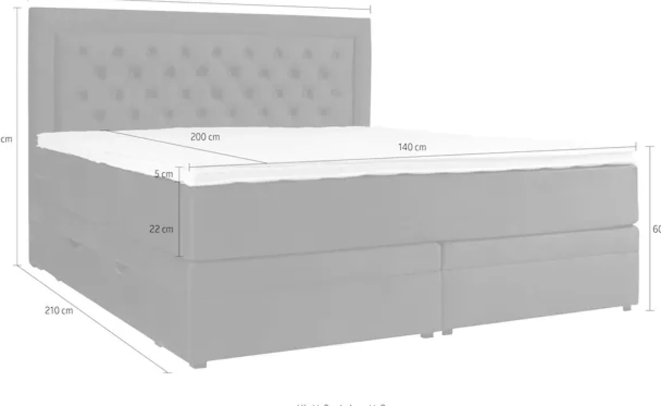 Home affaire Boxspringbett »Julien« mit Taschenfederkernmatratze