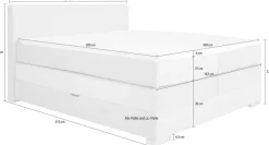 Home affaire Boxspringbett »Juliste inkl. Bettkasten und PUR-Schaum-Topper« erhältlich in den Breite 160, 180 & 200cm