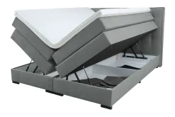Home affaire Boxspringbett »Köln, Doppelbett, Polsterbett, Federkernbett, Komforbett, 160, 180 cm« inkl. Topper, zwei Bettkästen, Taschen-Federkernmatratze, Härtegrad 3