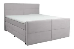 Home affaire Boxspringbett »Lucas, Doppelbett, Polsterbett, Federkernbett, Komforbett, 160,180 cm« inkl. Topper, zwei Bettkästen, Taschen-Federkernmatratze, Härtegrad 3