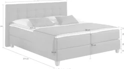 Home affaire Boxspringbett »Moulay« inkl. Topper, in3 Härtegraden, TFK auch in Härtegrad 4