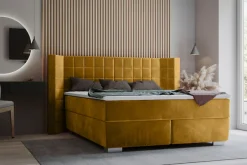 Home affaire Boxspringbett »Piazza« mit Steppung und Kopfteil mit seitlichen Flügeln
