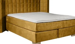 Home affaire Boxspringbett »Piazza« mit Steppung und Kopfteil mit seitlichen Flügeln
