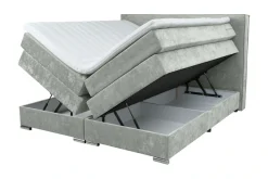 Home affaire Boxspringbett »Romeo, Doppel- & Polsterbett, Federkernbett, Komfortbett, 160, 180 cm« inkl. 6 cm Topper, zwei Bettkästen, Taschen-Federkernmatratze in H4
