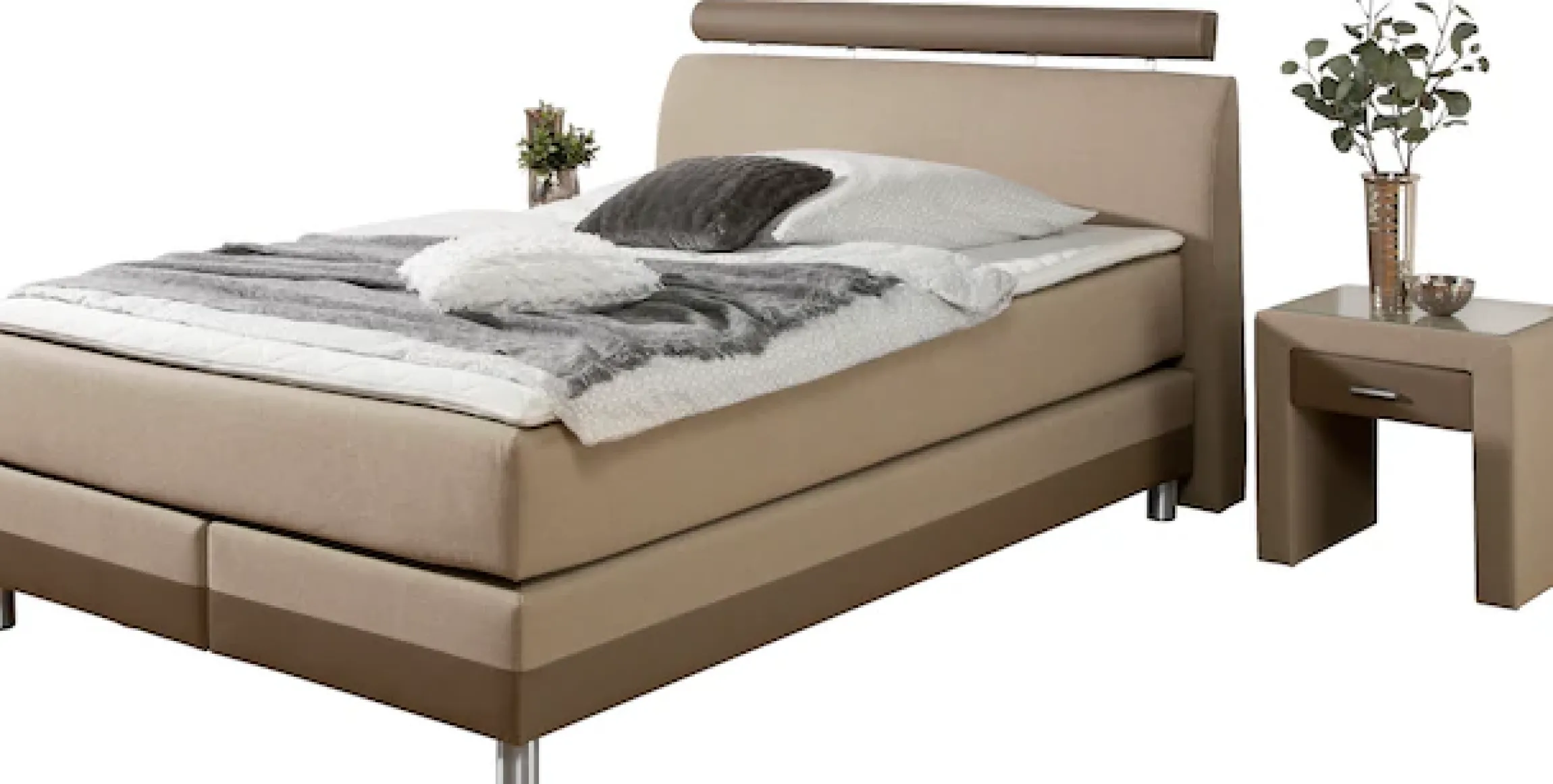 Home affaire Boxspringbett »Rocklin« in H2, H3 oder H4 erhältlich