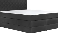Home affaire Boxspringbett »SELJORD mit Bettkasten, Matratze und Topper, Breite 160 oder 180 cm« Bonnell- oder Taschenfederkernmatratze (H2, H3, H4), mit Knopfheftung