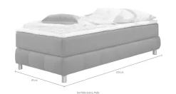 Home affaire Boxspringbett »Salo« Ohne Kopfteil, inkl. Topper, auch in Überlänge 220 cm