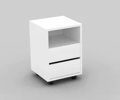 Home affaire Büromöbel-Set »Agapi« Set, 2 Stk. tlg. bestehend aus Schreibtisch und Rollcontainer im modernen Design