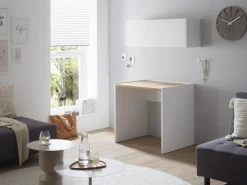 Home affaire Büromöbel-Set »CITY/GiRON, modernes Design, Homeoff., Büro in zwei Farben/Wotan Eiche« Set, 2 Stk. tlg. enthält Hängeschrank, Schreibtisch, wohnliches Home Office