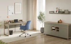 Home affaire Büromöbel-Set »Stranda im Scandi-Style, Home Office, Büro in zwei Farben verfügbar« 3 Stk. tlg. enthält Schreibtisch, Sideboard und Wandboard