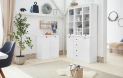 Home affaire Buffet »Örebro« zeitloser Landhausstil, mit Vollauszug, Beleuchtung optional