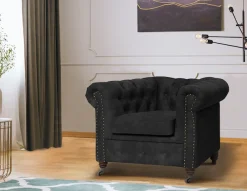 Home affaire Chesterfield-Sessel »Aarburg Sessel« aufwändige Knopfheftung und Ziernägel im Chesterfield-Design