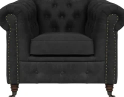 Home affaire Chesterfield-Sessel »Aarburg Sessel« aufwändige Knopfheftung und Ziernägel im Chesterfield-Design