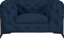 Home affaire Chesterfield-Sessel »Amaury Sessel« aufwändige Knopfheftung, moderne Chesterfield Optik, Fußfarbe wählbar