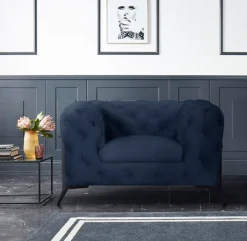Home affaire Chesterfield-Sessel »Amaury Sessel« aufwändige Knopfheftung, moderne Chesterfield Optik, Fußfarbe wählbar
