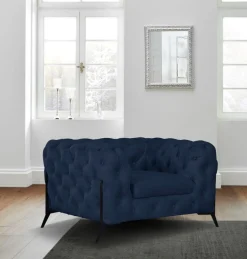 Home affaire Chesterfield-Sessel »Amaury Sessel« aufwändige Knopfheftung, moderne Chesterfield Optik, Fußfarbe wählbar