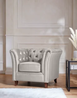 Home affaire Chesterfield-Sessel »Reims Cocktailsessel, Sessel« mit echter Chesterfield-Knopfheftung, hochwertige Verarbeitung