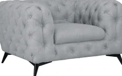 Home affaire Chesterfield-Sessel »Glynis Sessel« aufwändige Knopfheftung, moderne Chesterfield Optik, Fußfarbe wählbar
