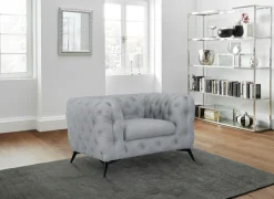 Home affaire Chesterfield-Sessel »Glynis Sessel« aufwändige Knopfheftung, moderne Chesterfield Optik, Fußfarbe wählbar
