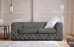 Home affaire Chesterfield-Sofa »Kalina« mit klassischer Chesterfield-Knopfheftung