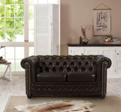 Home affaire Chesterfield-Sofa »Rysum« Chesterfield-Optik, in 2 Bezugsqualitäten