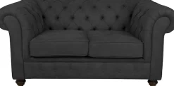 Home affaire Chesterfield-Sofa »Duc 2-Sitzer« hochwertige Knopfheftung im Rücken, Samtoptik mit changierender Optik