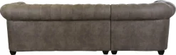 Home affaire Chesterfield-Sofa »Rysum L-Form« Chesterfield-Optik , gleichschenklig