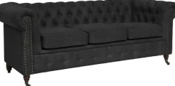 Home affaire Chesterfield-Sofa »Aarburg« aufwändige Knopfheftung und Ziernägel im Chesterfield-Design