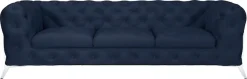 Home affaire Chesterfield-Sofa »Amaury« aufwändige Knopfheftung, moderne Chesterfield Optik, Fußfarbe wählbar