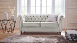 Home affaire Chesterfield-Sofa »Reims« mit echter Chesterfield-Knopfheftung, hochwertige Verarbeitung