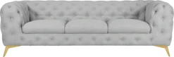 Home affaire Chesterfield-Sofa »Glynis« aufwändige Knopfheftung, moderne Chesterfield Optik, Fußfarbe wählbar