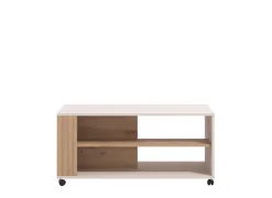 Home affaire Couchtisch »Belfort Kaffetisch 100 cm, Stilvolles und zeitloses Design« mit rollen, mit zwei Ablageböden, in trendigen Farbkombination