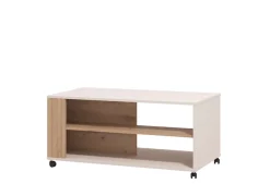 Home affaire Couchtisch »Belfort Kaffetisch 100 cm, Stilvolles und zeitloses Design« mit rollen, mit zwei Ablageböden, in trendigen Farbkombination