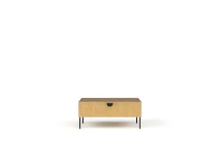 Home affaire Couchtisch »BELLOT Kaffeetisch mit viel Stauraum, 100x66cm, modernes Design« Beistelltisch mit zusätzlichen Aufbewahrungsschränken, goldene Akzente
