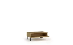 Home affaire Couchtisch »BELLOT Kaffeetisch mit viel Stauraum, 100x66cm, modernes Design« Beistelltisch mit zusätzlichen Aufbewahrungsschränken, goldene Akzente